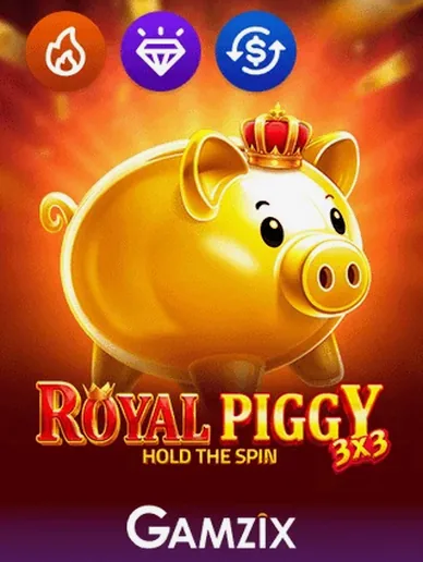3x3 Royal Piggy Hold the Spin slot by Gamzix — Fun Gamble