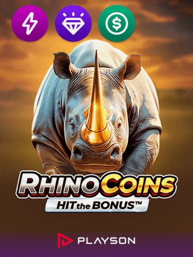 Rhino Coins Hit the Bonus slot by Playson — Fun Gamble